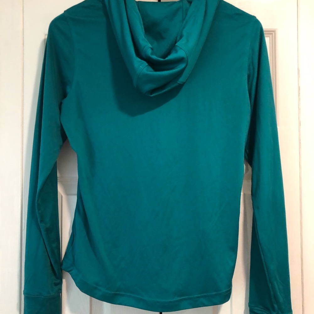 Under Armor teal athleisure hooded long sleeve